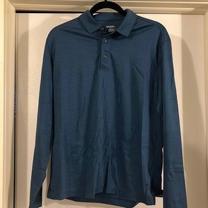 UntuckIT long sleeve polo men’s blue